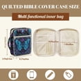 thumbnail image 5 of FOR U DESIGNS Butterfly Print Bible Case for Women Men Quilted Bible with Case Multifunctional Carrying Organizer Bag Christian Bible Accessories with Handle, 5 of 7