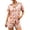 Z6-Pink, variant on MuXiKeJi Clothes Halloween Pajamas Women Ghost Pumpkin Print Short Sleeve Button Shirts Matching Shorts Set Cute Plus Size Pjs,Halloween Silk pjs