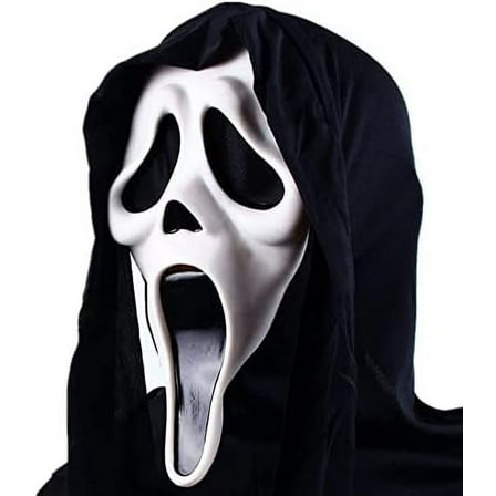Pack of 2 Skull Ghost Head Mask Realistic Scary Party Wear
