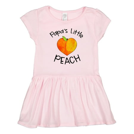 

Inktastic Papa s Little Peach Cute Peach Heart Gift Toddler Girl Dress