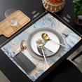 thumbnail image 5 of Coastal Pumpkins Fall Placemats Set of 1 Thanksgiving Botanical Vintage Place Mats Indoor Wipeable Table Mats Washable Cloth Dining Table Placemats for Kitchen Holiday Party Home Decor 13x19 Inch, 5 of 5
