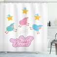 thumbnail image 1 of Ambesonne Saying Shower Curtain, Cartoon Sheep, 69"Wx84"L, Multicolor, 1 of 3