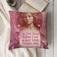 thumbnail image 3 of YINGXI Best Gift for Mother I Love You Mom My Biggest Fan Pink Throw Pillow Case Cushion Cover Home Office Decorative Square 12x12in, 3 of 5