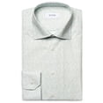 thumbnail image 1 of Eton Mens Micro Print Button Up Shirt, Green, 16" Neck " Sleeve, 1 of 1