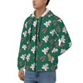 thumbnail image 3 of Kdxio Gingerbread Snowman Cookies Print Men Hoodies Casual Hoodies for Men with Zip Pockets Full Zip Long Sleeve Sweatshirt Sports Hooded Jacket-XX-Large, 3 of 5