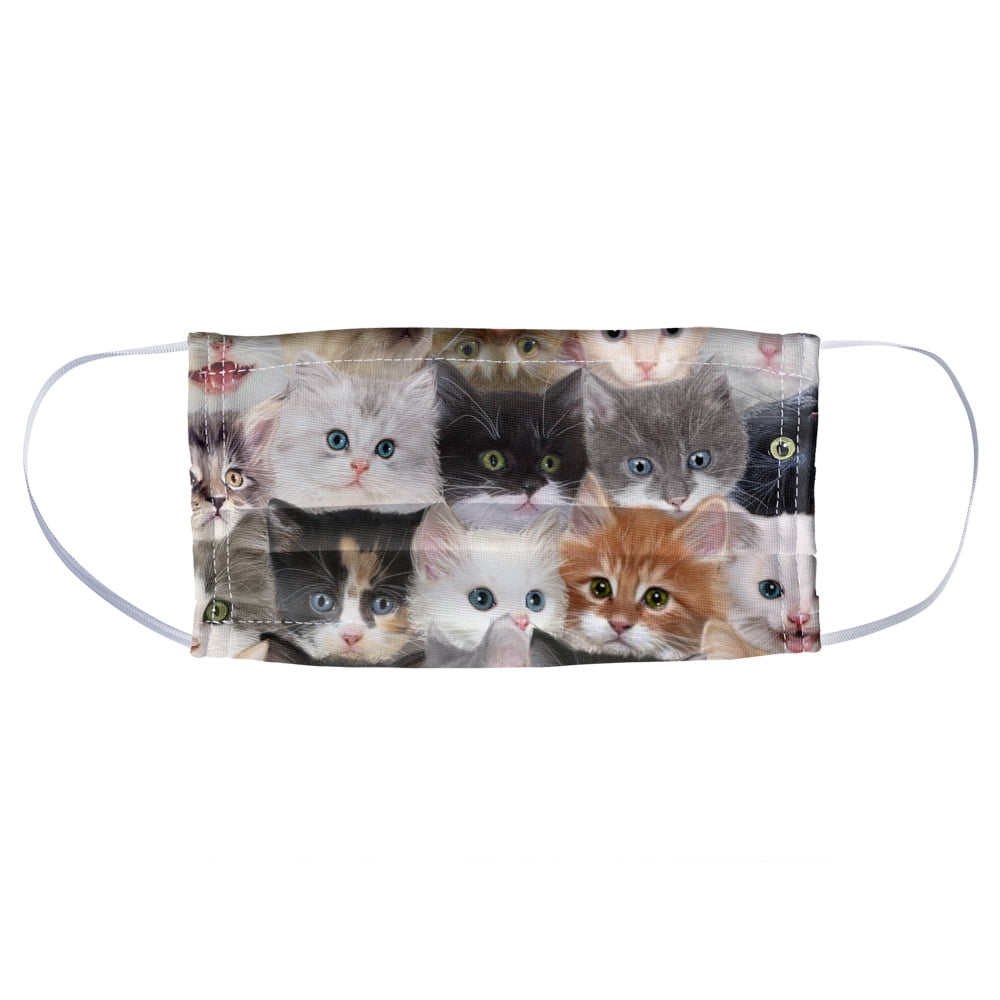 Cats And Kittens 1-Ply Reusable Face Mask Covering, Unisex