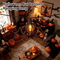 thumbnail image 6 of MInHoues Halloween Bat Hanging Lamp 13.5 Inch, Vintage Metal Bat Shape Decor Light, Indoor Outdoor Hanging Ornament for Front Porch Haunted House Halloween Party Yard Decor, 6 of 7