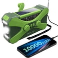 thumbnail image 1 of Radio de Emergencia de 10000MAh, Radio de Manivela Solar, Radio PortáTil con Cargador de TeléFono, Linterna LED Verde, 1 of 5