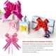 thumbnail image 3 of Inteprter 10 piezas Bow Pull Decor Embalaje festivo Ligero Impreso Hand-Pulled Flower Cumpleaños Navidad Regalos Wrapping Car Kits de decoración para fiestas Oro rosado, 3 of 6