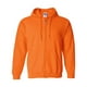 thumbnail image 1 of Gildan Sudadera con capucha y cierre de vellón para hombre, camisa estilo G18600, naranja de seguridad, Gildan 18600, 1 of 1