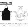 thumbnail image 3 of 2 Pieces Apron, Waterproof Aprons Cooking Apron Men Women Black Red Kitchen Apron, 3 of 5