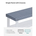 thumbnail image 6 of 3-Tier Shoe Rack Bench, Hallway Bamboo Organizer, Home Storage Shelf with Holds 286 lb, Gray, 6 of 11