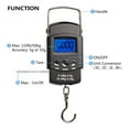 thumbnail image 4 of Digital Fish Scale Hanging Scale Fishing Scale with Measuring Tapes,Fish Weighing Scale, Upgrade Large Handle & Backlit LCD Display,Fishing Gifts for Men,black,3.7x2", 4 of 8