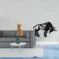 thumbnail image 2 of Estatua decorativa de gato-toro de resina, figura coleccionable, escultura animal para estantería de entrada, sala de estar, dormitorio, recibidor o e, 2 of 8