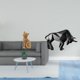 thumbnail image 2 of Estatua Decorativa De Gato-toro De Resina, Figura Coleccionable, Escultura Animal Para Estantería De Entrada, Sala De Estar, Dormitorio, Recibidor, Mesa, Escritorio, Estante U Oficina., 2 of 8