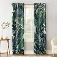 thumbnail image 3 of Turtle Tropical Palm Leave Summer Hawaii Window Curtains Outdoor Kitchen Drapes Indoor Decor Kids Window Trea, 3 of 5