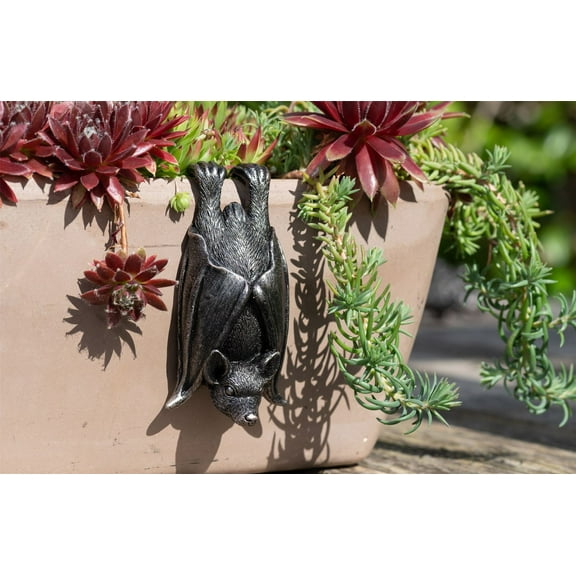 Pot Buddies Decorative Bat Pot Hanger Plant Pot Ornament - Bronze Color