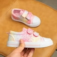 thumbnail image 2 of Kushyshoo Kids Canvas Shoes Colorful Glitter Children Sneaker Toddler Girls School Shoes Size 12, 2 of 7
