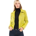 thumbnail image 5 of Made by Olivia Women's Long Sleeve Zipper Closure Moto Biker Faux Leather Jacket, 5 of 7