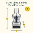 thumbnail image 3 of Procesador de alimentos Cuisinart Chop & Shred de 5 tazas con cable de almacenamiento, 3 of 3