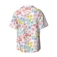 thumbnail image 4 of Goofa Retro Floral Printed Men's Casual Short-sleeved Shirt,Lightweight Breathable Button-down,Summer Casual men's top,Versatile Fashion shirt-3X-Large, 4 of 7