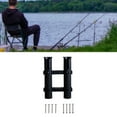 thumbnail image 5 of QccHieUs 2 Line Fishing Rod Holder Fishing Pole Rack Fishing Tackle Tool Gift for Husband Black, 5 of 8