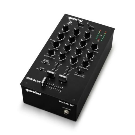 Gemini MXR-01BT 2 Channel Professional DJ Mixer With Bluetooth Input