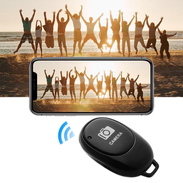 Control de cámara de liberación de obturador de Selfie de teléfono inalámbrico compatible con Bluetooth de 5 piezas