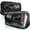 Black Housing Clear Lens, variant on Spec-D Tuning Smoke Projector Headlights w/ LED Compatible with 2002-2009 Chevy Trailblazer, Left + Right Pair Headlamps Assembly