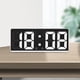 thumbnail image 4 of Reloj despertador de mesa con números grandes y fecha, pantalla LED para sala de estar de residencia de ancianos Blanco, 4 of 7