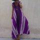 thumbnail image 1 of Vestido de verano de retazos sin espalda para mujer, maxivestido estampado con cuello de pico, ajustado, sin mangas, Vintage, para fiesta y Club, 2023, 1 of 4