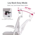 thumbnail image 2 of Silla Oficina Ergonómica Reclinable Deli Escritorio Blanca, 2 of 5
