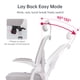 thumbnail image 2 of Silla Oficina Ergonómica Reclinable Deli Escritorio Blanca, 2 of 5