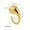 Golden No 7 R7011, variant on Elegant Water Drop Ring in Gold Tone Stainless Steel for Women Old Money Style Jewelry Elegant Sparkling Style