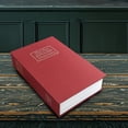 thumbnail image 5 of SPOORYYO Red Dictionary Diversion Safe - Portable Book-Shaped Lock Box with Key & Password Locks, Realistic Design for Home or Office, Ample Storage for Valuables, Decorative and Secure, S, 5 of 6
