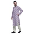 thumbnail image 2 of Atasi Kurta Pyjama de Fête pour Hommes Col Mandarin Manches Longues Kurta Pyjama Ethnique, 2 of 5