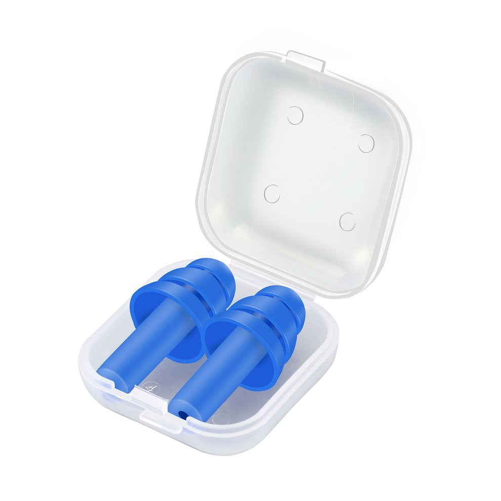 10pcs Silicone Ear Plugs In Box Anti Noise Reusable Plugs For Sleep Work Study. 