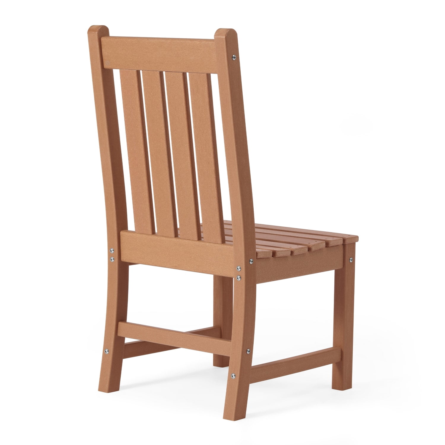 WestinTrends Malibu Outdoor Patio Dining Chair, Teak
