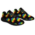 thumbnail image 5 of Unisex Fashion Rainbow Shoes, LGBT Sneakers for Men Women, Lightweight Breathable Running Walking Shoes Black Size 11.5, 5 of 7