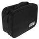 thumbnail image 4 of Organizador de dispositivos electrónicos multifuncional, bolsa portátil de viaje, funda de transporte para cable de datos USB y cargador (negro), 4 of 6