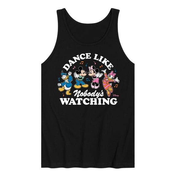 Disney - Mickey & Friends - Donald Duck, Minnie, Mickey, & Daisy - Dance Like Nobody's Watching - Men's Jersey Tank Top