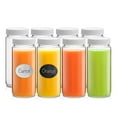 thumbnail image 6 of Brightware Glass Juice Bottles with White Lids – 16 oz – Set of 8, 6 of 8