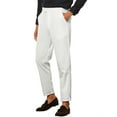 thumbnail image 5 of INSPIRE CHIC Men's Cropped Dress Pant Flat Front Solid Color Business Trousers, 5 of 5