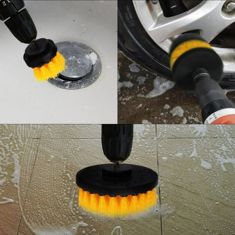 Drill Brush Attachment Bathroom Surfaces Tub, Shower, Tile and Grout All  Purpose Power Scrubber Brush Kit for Your Cordless Drill – Power Scrubber Drill  Brush Kit – Drill Brush Set – Drill