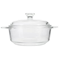 HEANUJJ  Dishwasher Safe Round Glass Cooking Pot with Lid 1Pack