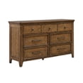 thumbnail image 2 of Liberty Furniture Carolina Park 7 Drawer Bedroom Dresser - Brown, 2 of 13