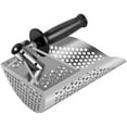 thumbnail image 1 of Sand Scoop 304 Stainless Steel Beach Metal Detector Scoop with Detachable Handle Sturdy Digging Sifting Shovel Beach Treasure Hunting Scoop for Beach Treasure Finding  (Silver ), 1 of 10