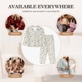 thumbnail image 7 of Honeii African Animals Print Women's Pajama Sets Long Sleeve Button Down Sleepwear Nightwear Soft Pjs Lounge Sets 2PCS-Medium, 7 of 7