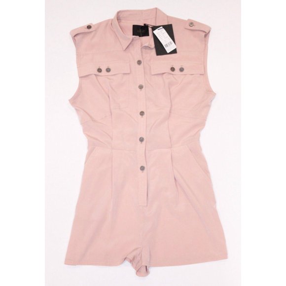 $165 GESTUZ Combinaison-Short à Boutons une Pièce à Multiples Poches ( 36 )