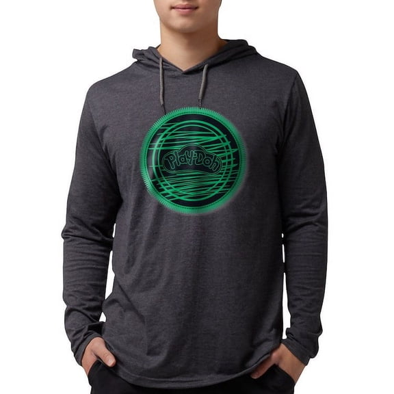 CafePress - Play Doh Logo Green Long Sleeve T Shirt - Mens Hooded Shirt